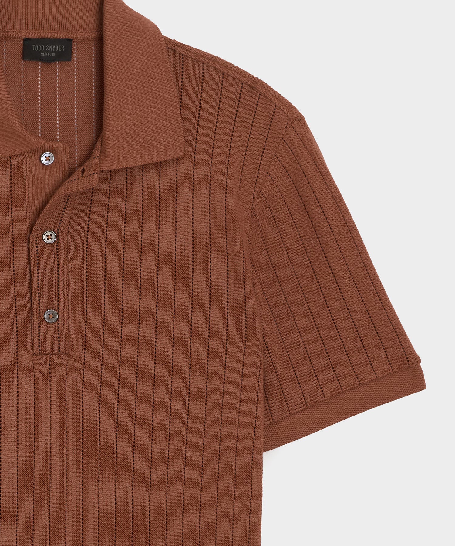 Todd Snyder Hemingway Polo in Foundry Red Foundry Red