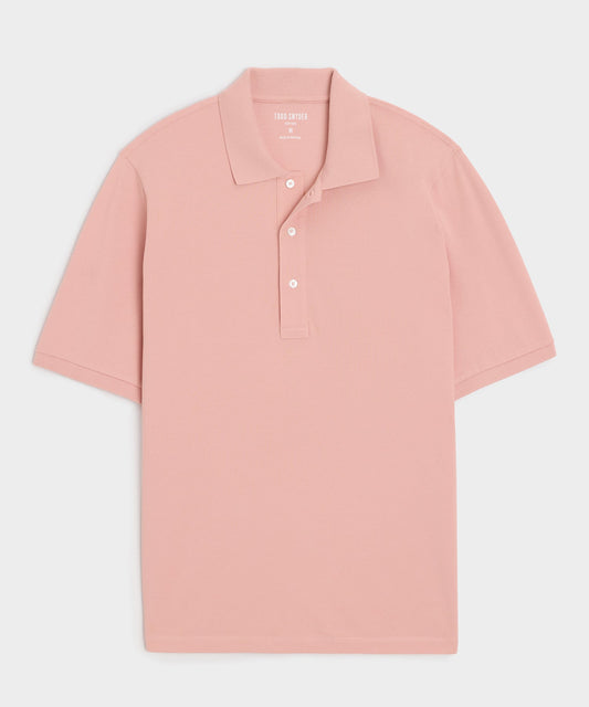 Todd Snyder Cotton Pique Polo in Dianthus Dianthus