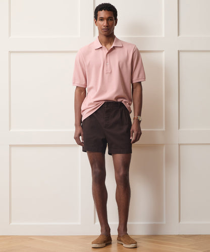 Todd Snyder Cotton Pique Polo in Dianthus Dianthus