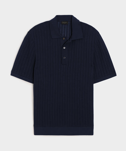 Todd Snyder Hemingway Polo in Original Navy Original Navy