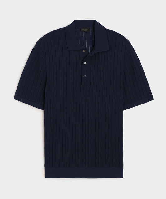 Todd Snyder Hemingway Polo in Original Navy Original Navy