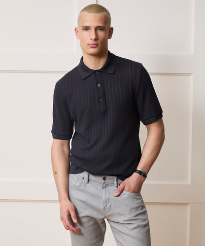 Todd Snyder Hemingway Polo in Original Navy Original Navy