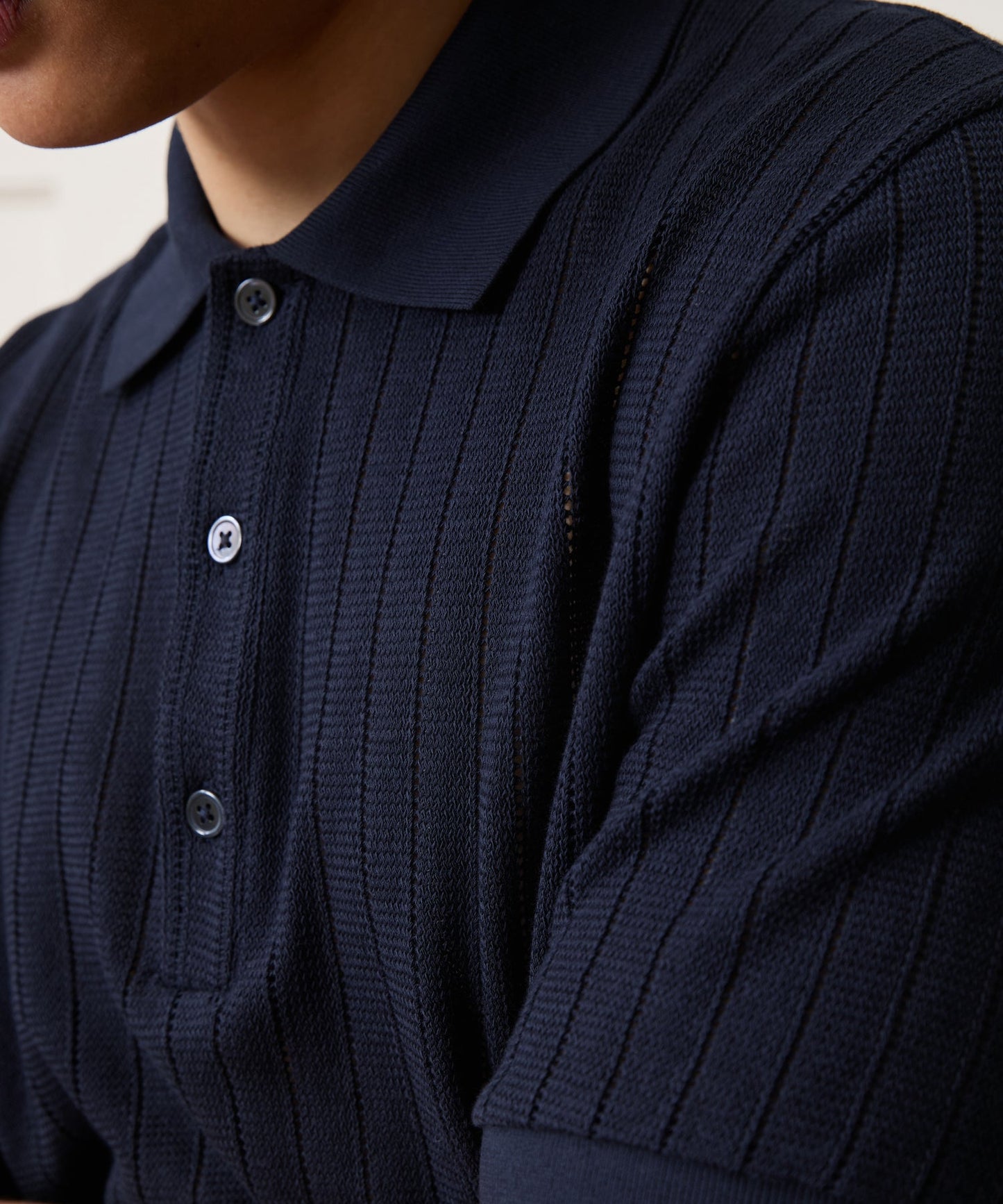 Todd Snyder Hemingway Polo in Original Navy Original Navy