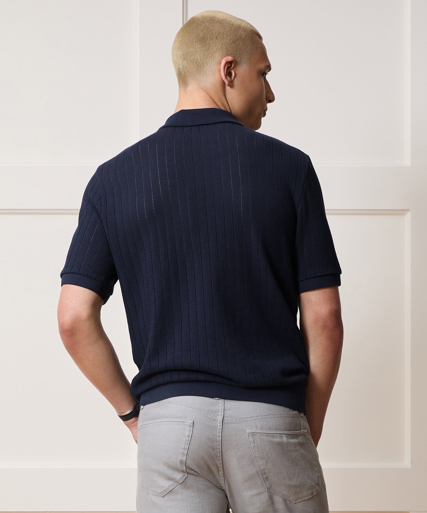 Todd Snyder Hemingway Polo in Original Navy Original Navy
