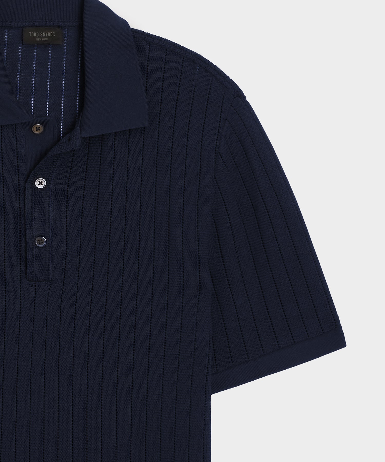 Todd Snyder Hemingway Polo in Original Navy Original Navy