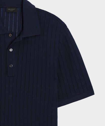 Todd Snyder Hemingway Polo in Original Navy Original Navy
