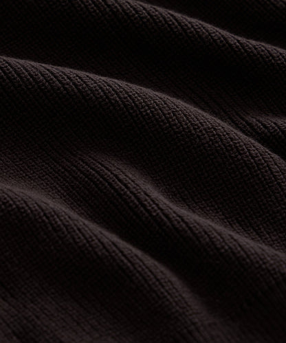 Todd Snyder Beechwood Sweater Polo in Caviar Caviar