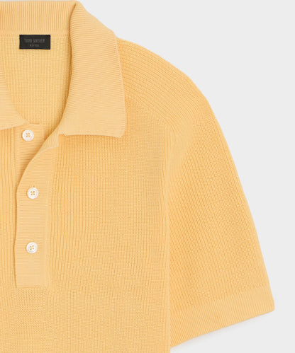 Todd Snyder Beechwood Sweater Polo in Sun Soaked Sun Soaked