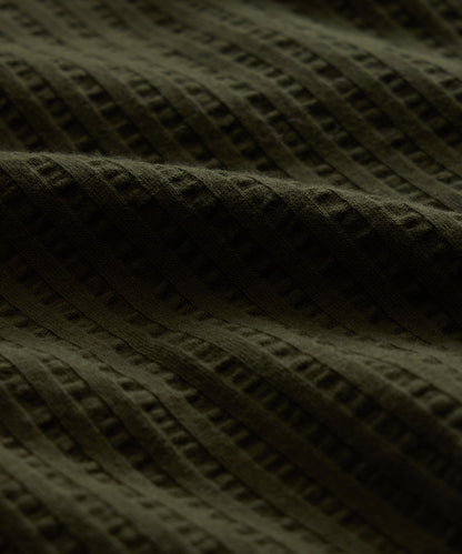 Todd Snyder Knit Seersucker Shirt in Earthbound Earthbound