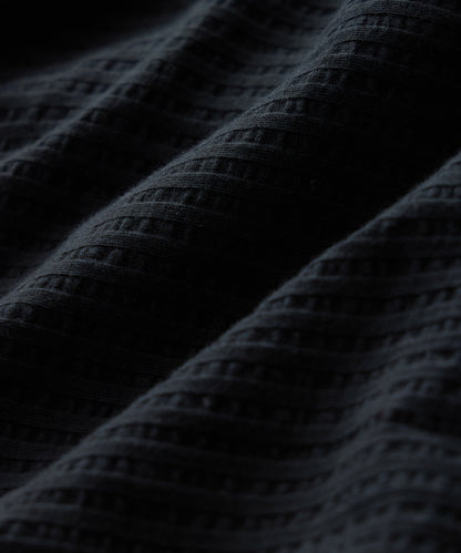 Todd Snyder Knit Seersucker Shirt in Black Black