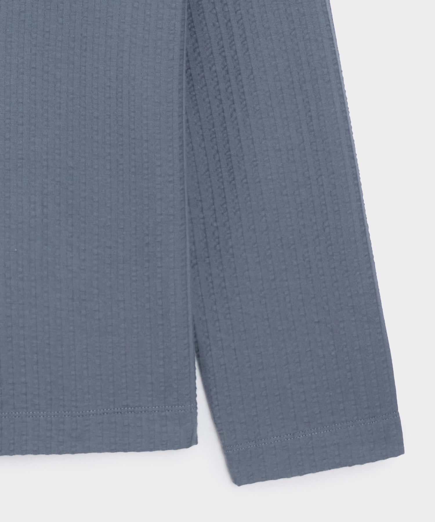 Todd Snyder Knit Seersucker Shirt in Deep Springs Deep Springs