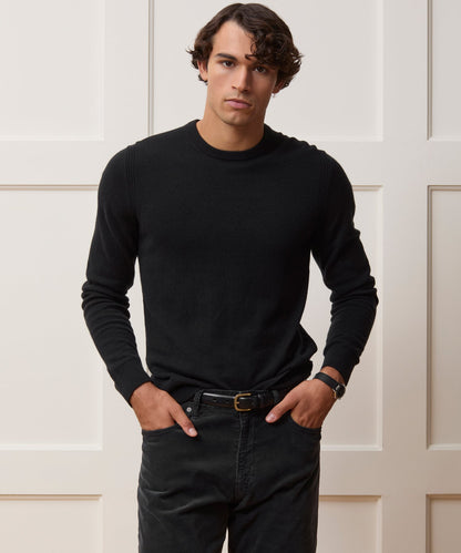 Todd Snyder Cashmere Crewneck in Black Black