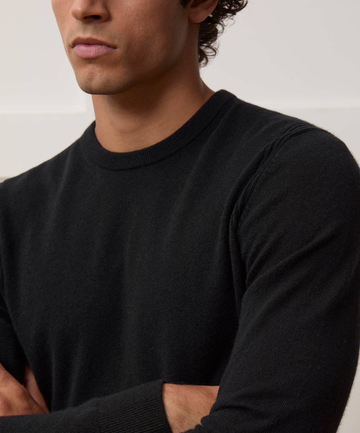 Todd Snyder Cashmere Crewneck in Black Black