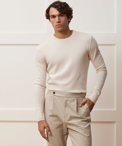 Todd Snyder Cashmere Crewneck in Off White Bisque
