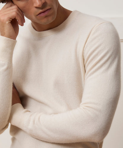 Todd Snyder Cashmere Crewneck in Off White Bisque