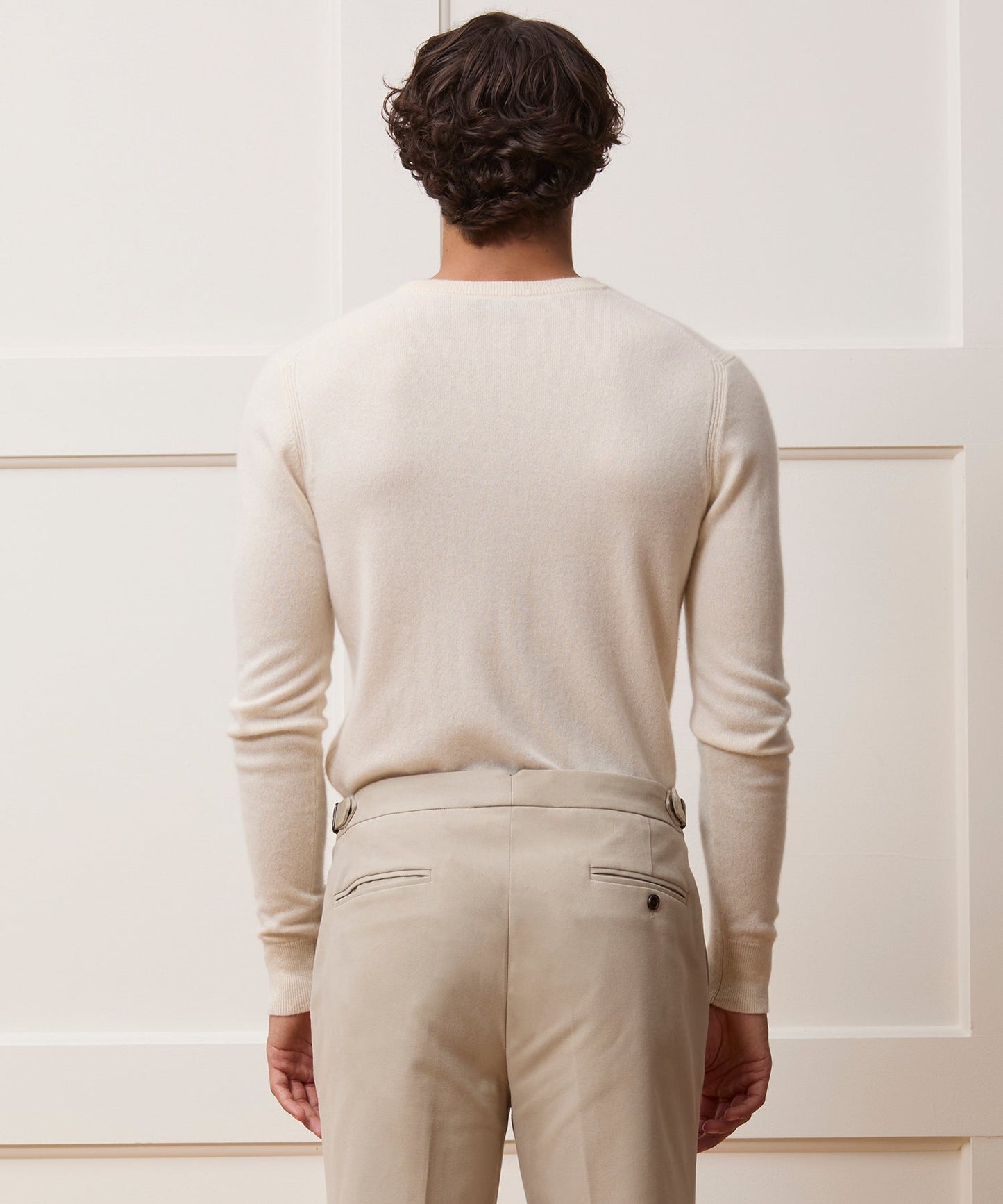 Todd Snyder Cashmere Crewneck in Off White Bisque