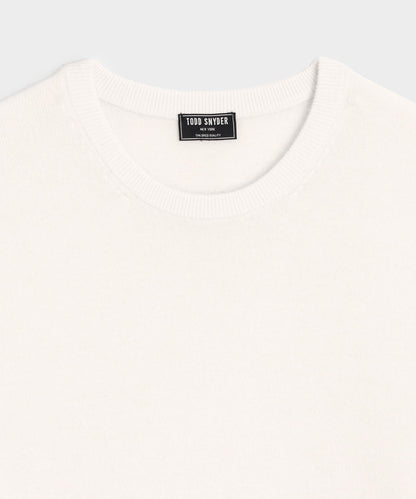 Todd Snyder Cashmere Crewneck in Off White Bisque