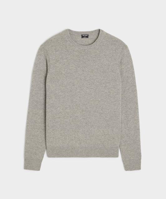 Todd Snyder Midweight Cashmere Crewneck in Heather Grey Heather Grey