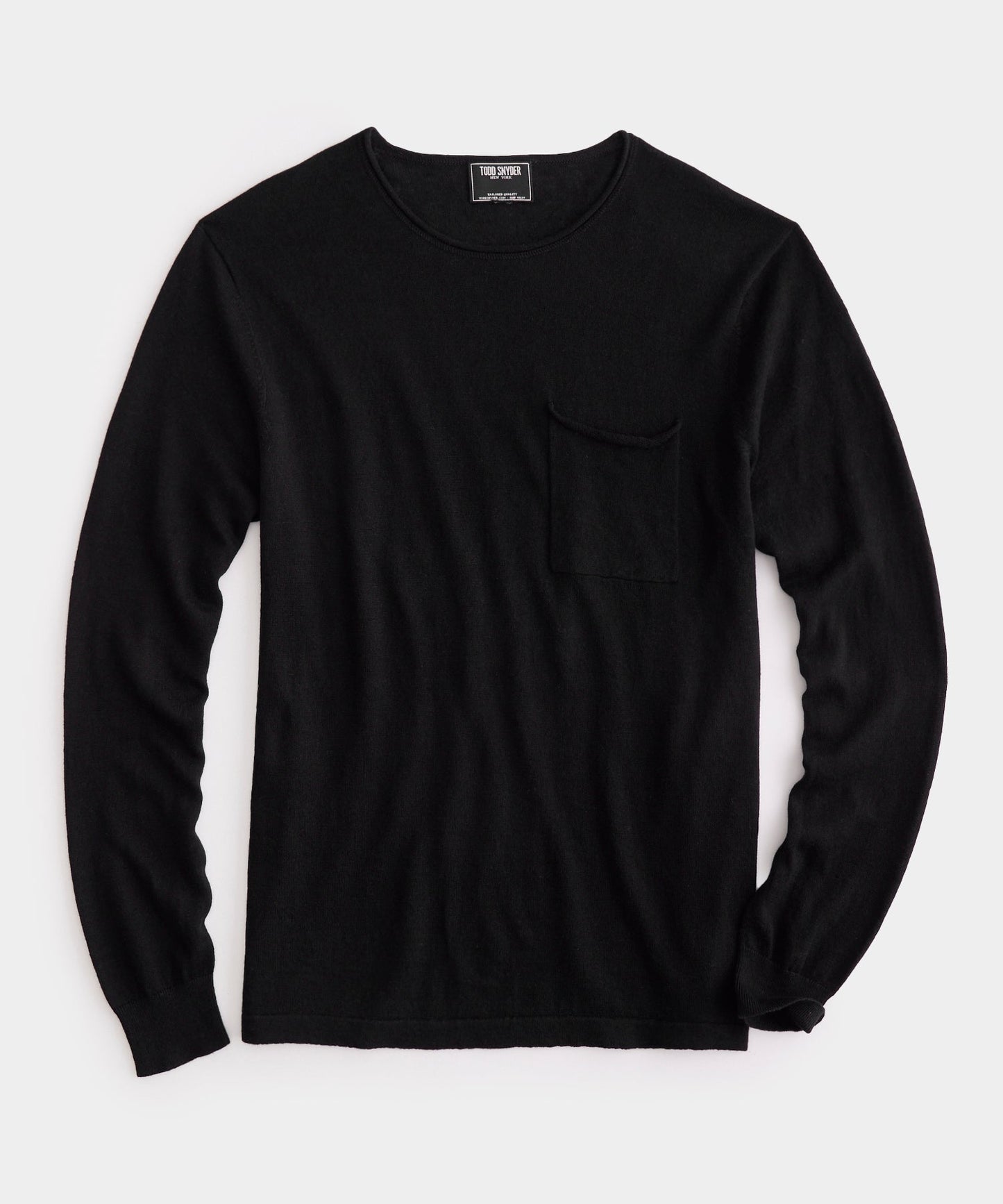 Todd Snyder Linen Shore Sweater in Black Black