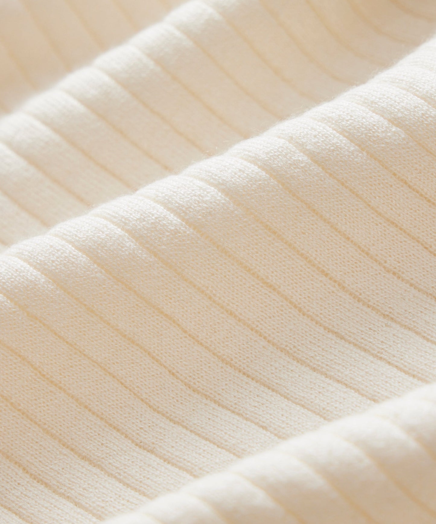 Todd Snyder Silk-Cashmere Ribbed Sweater Polo in Off White Bisque