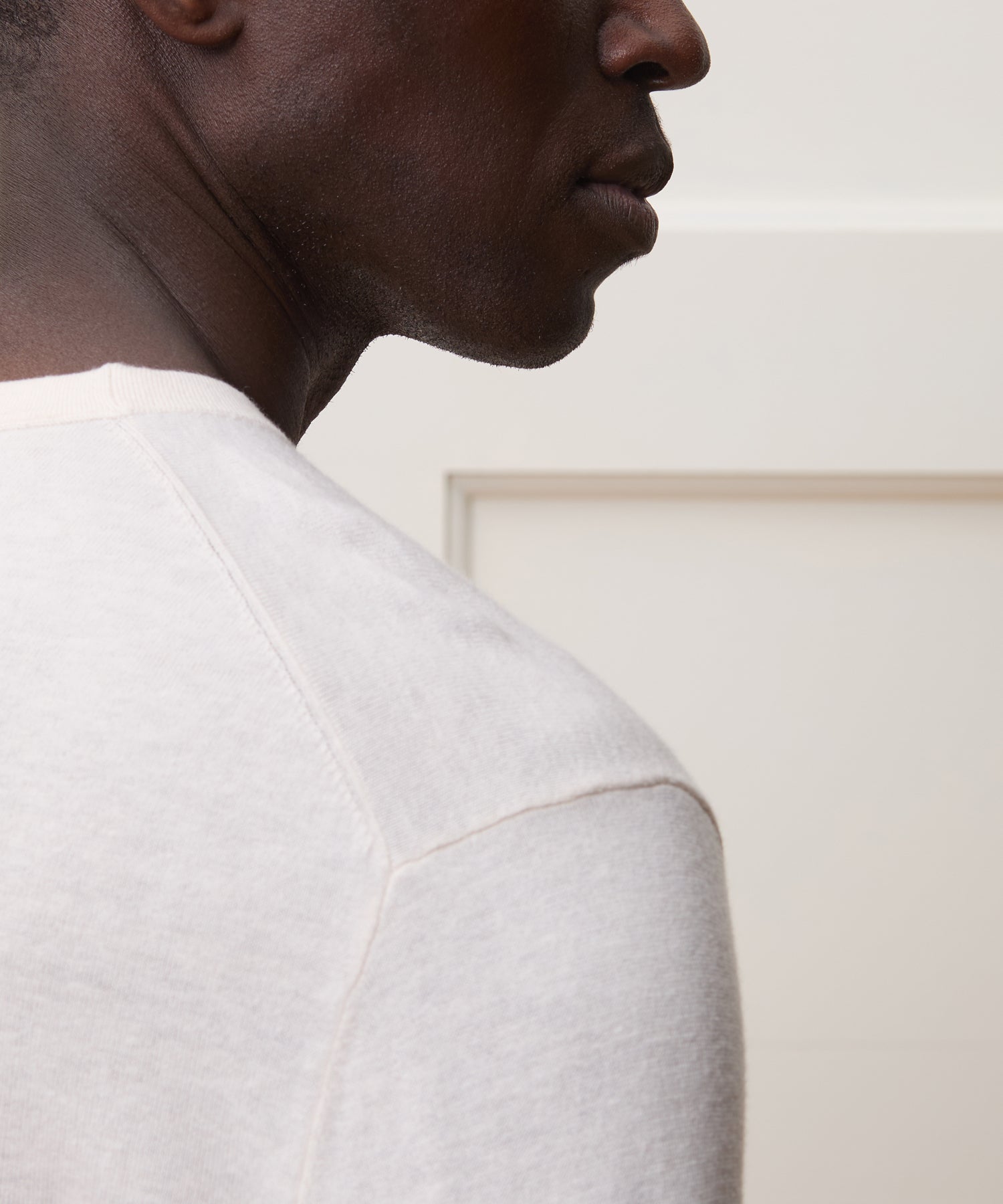Todd Snyder Silk-Cashmere Crewneck Sweater in Off White Bisque
