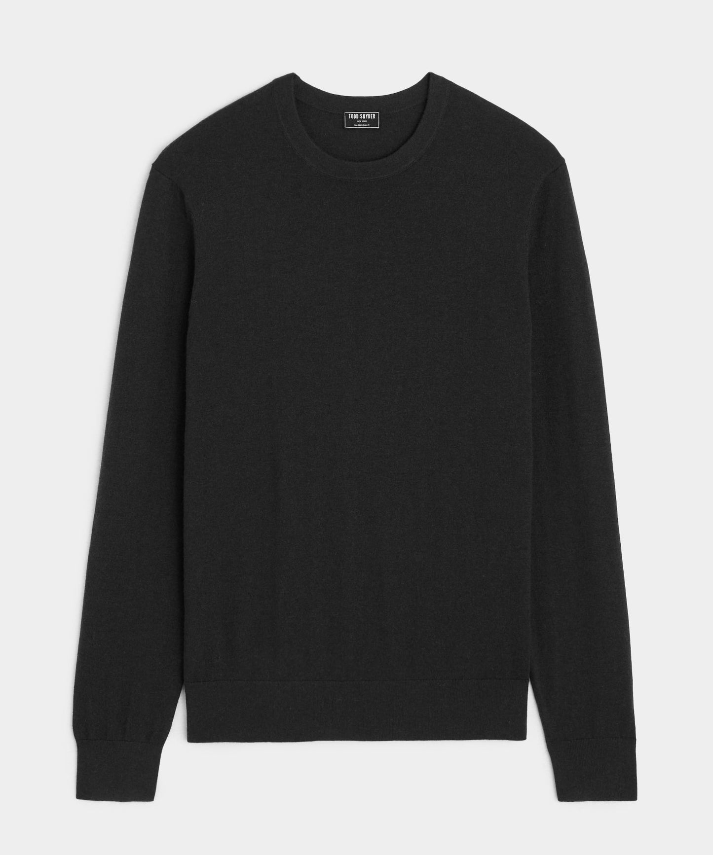 Todd Snyder Silk-Cashmere Crewneck Sweater in Black Black