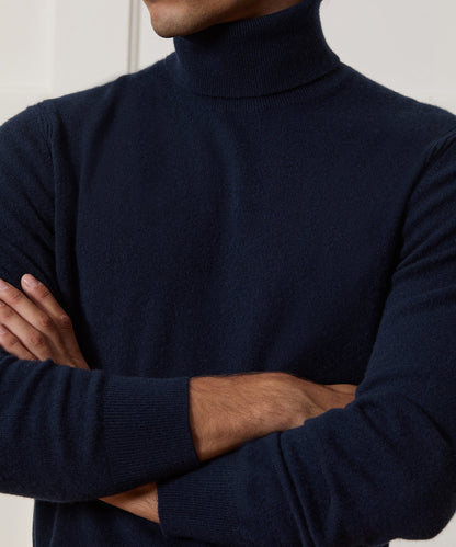 Todd Snyder Cashmere Turtleneck in Navy Navy