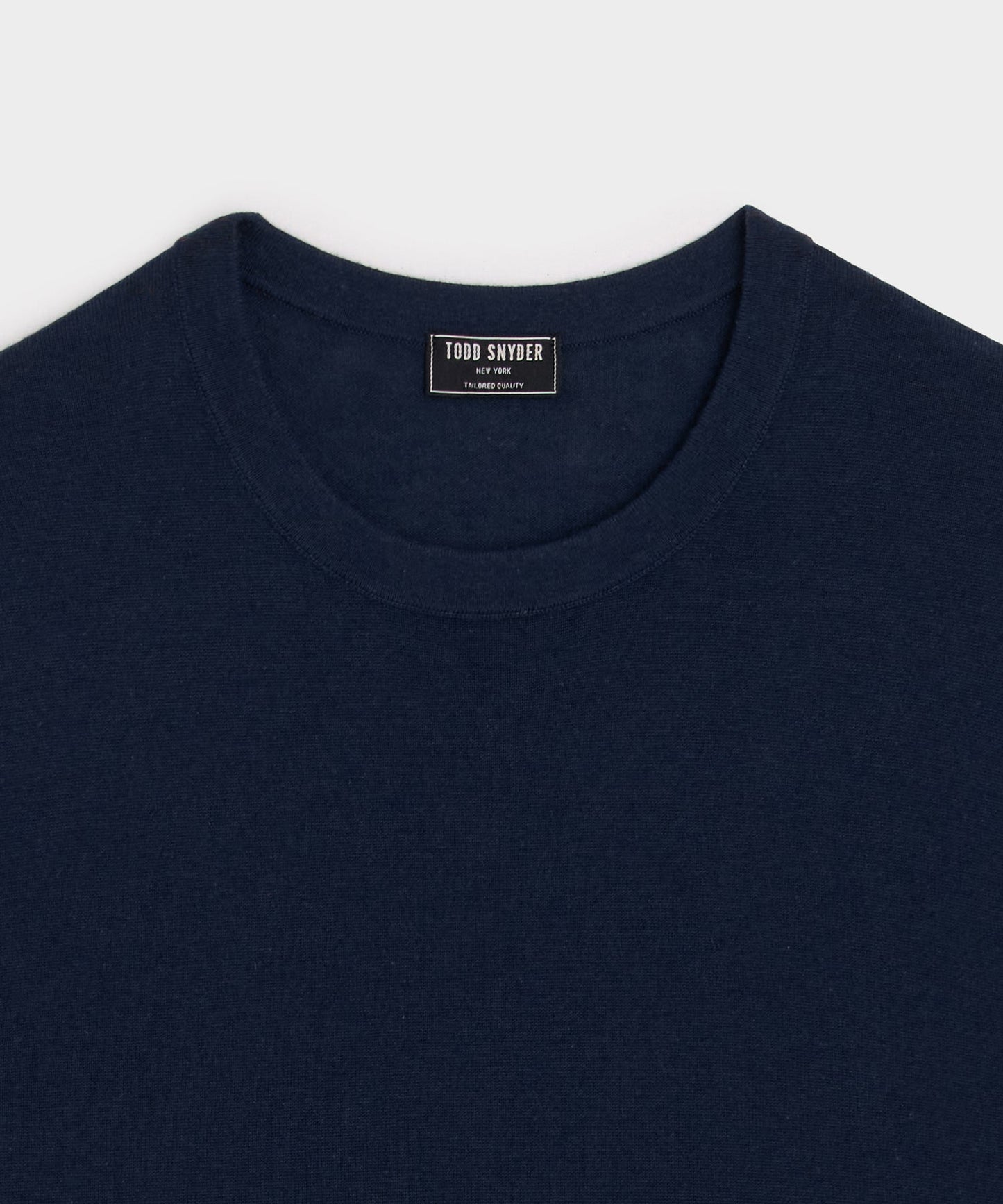 Todd Snyder Silk-Cashmere Crewneck Sweater in Navy Navy