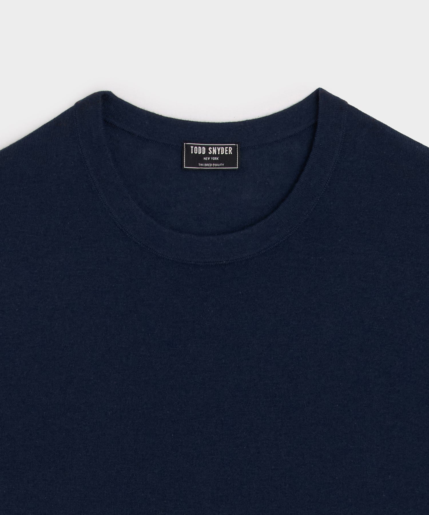 Todd Snyder Silk-Cashmere Crewneck Sweater in Navy Navy