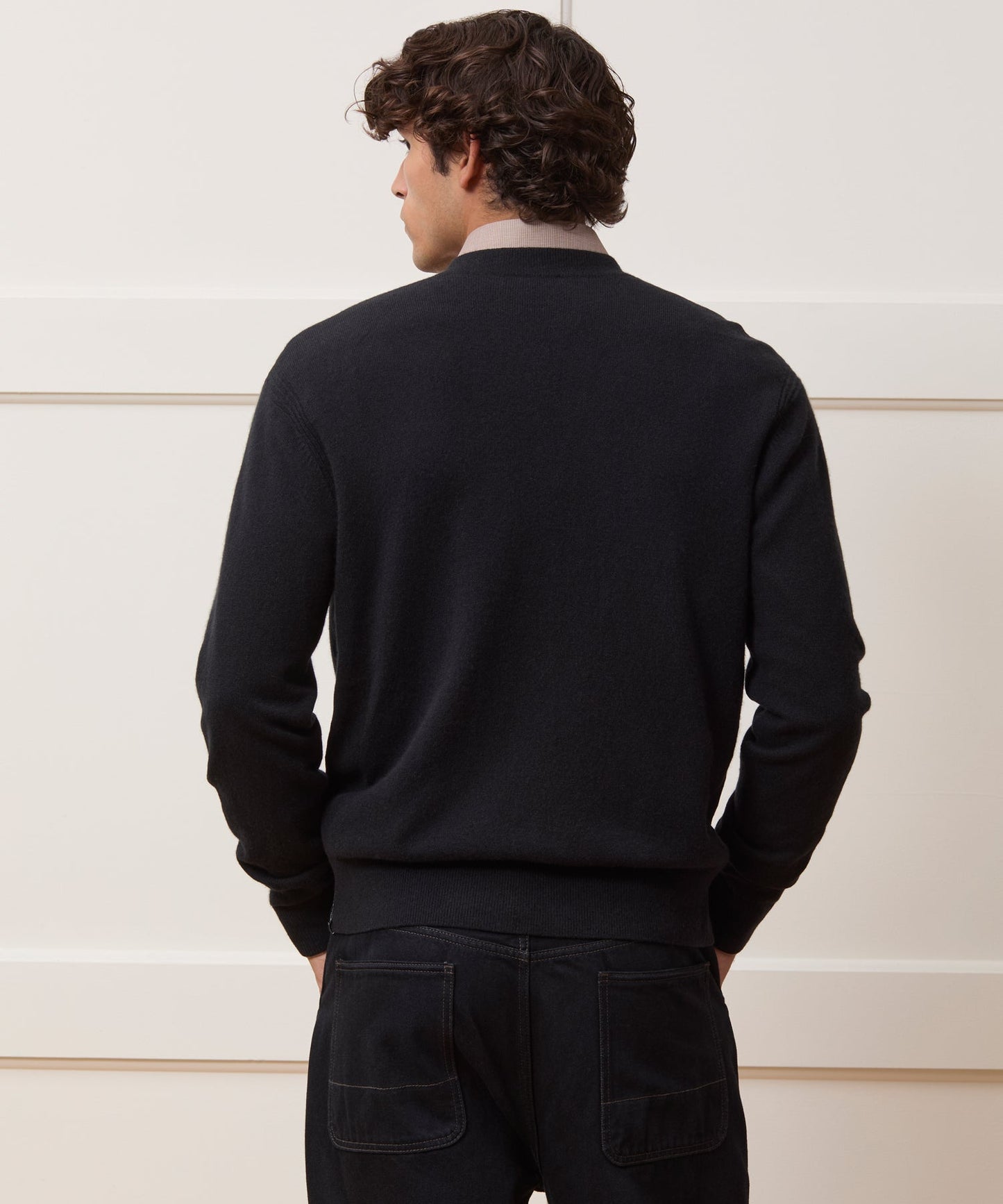 Todd Snyder Midweight Cashmere Cardigan in Black Black