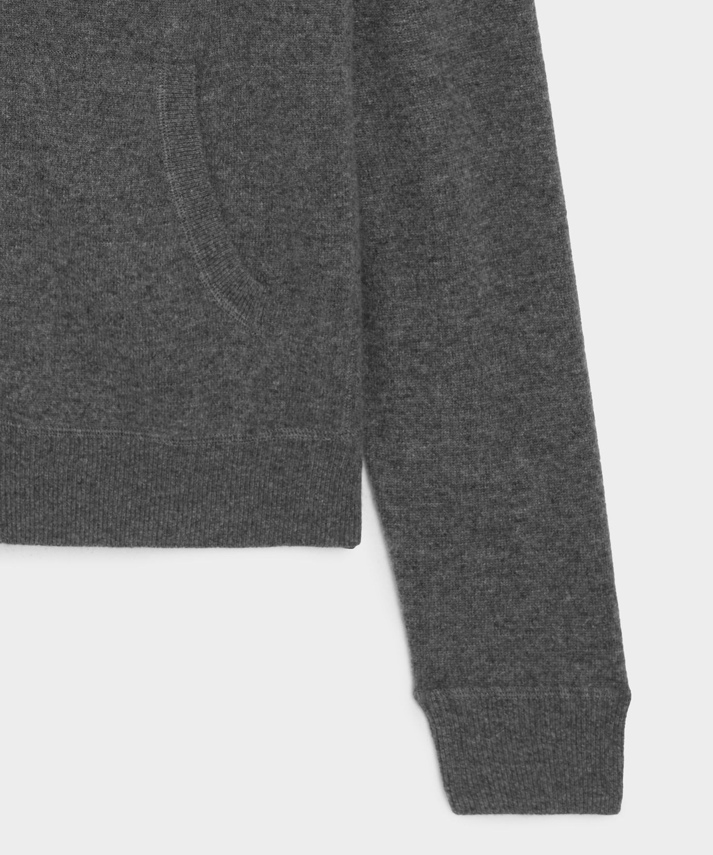 Todd Snyder Midweight Cashmere Full-Zip in Charcoal Charcoal