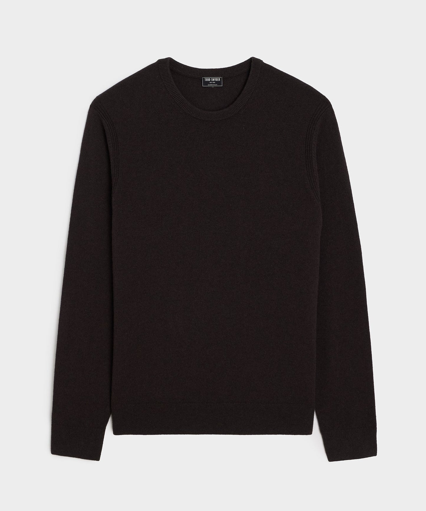 Todd Snyder Midweight Cashmere Crewneck in Espresso Bean Espresso Bean