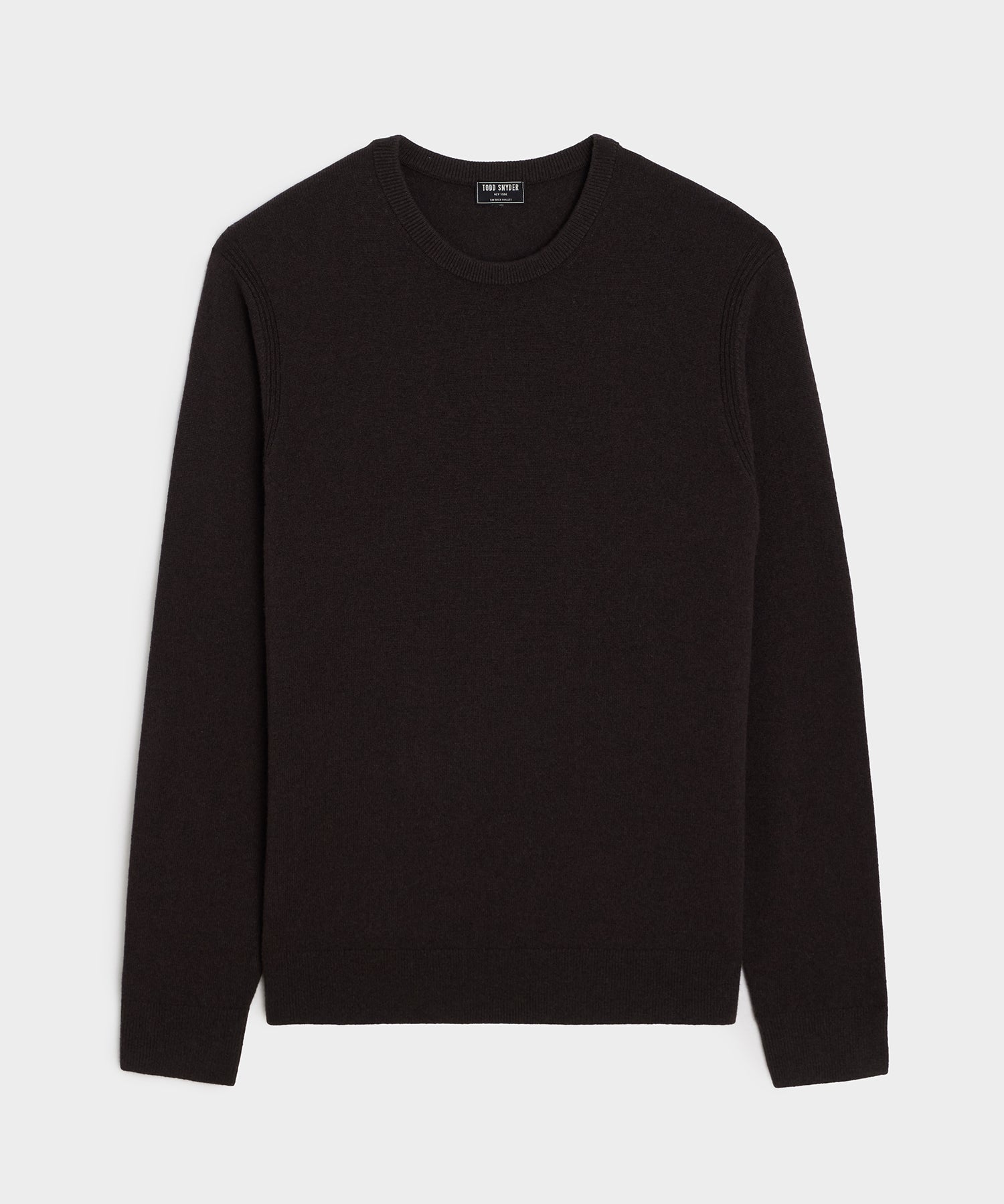 Todd Snyder Midweight Cashmere Crewneck in Espresso Bean Espresso Bean