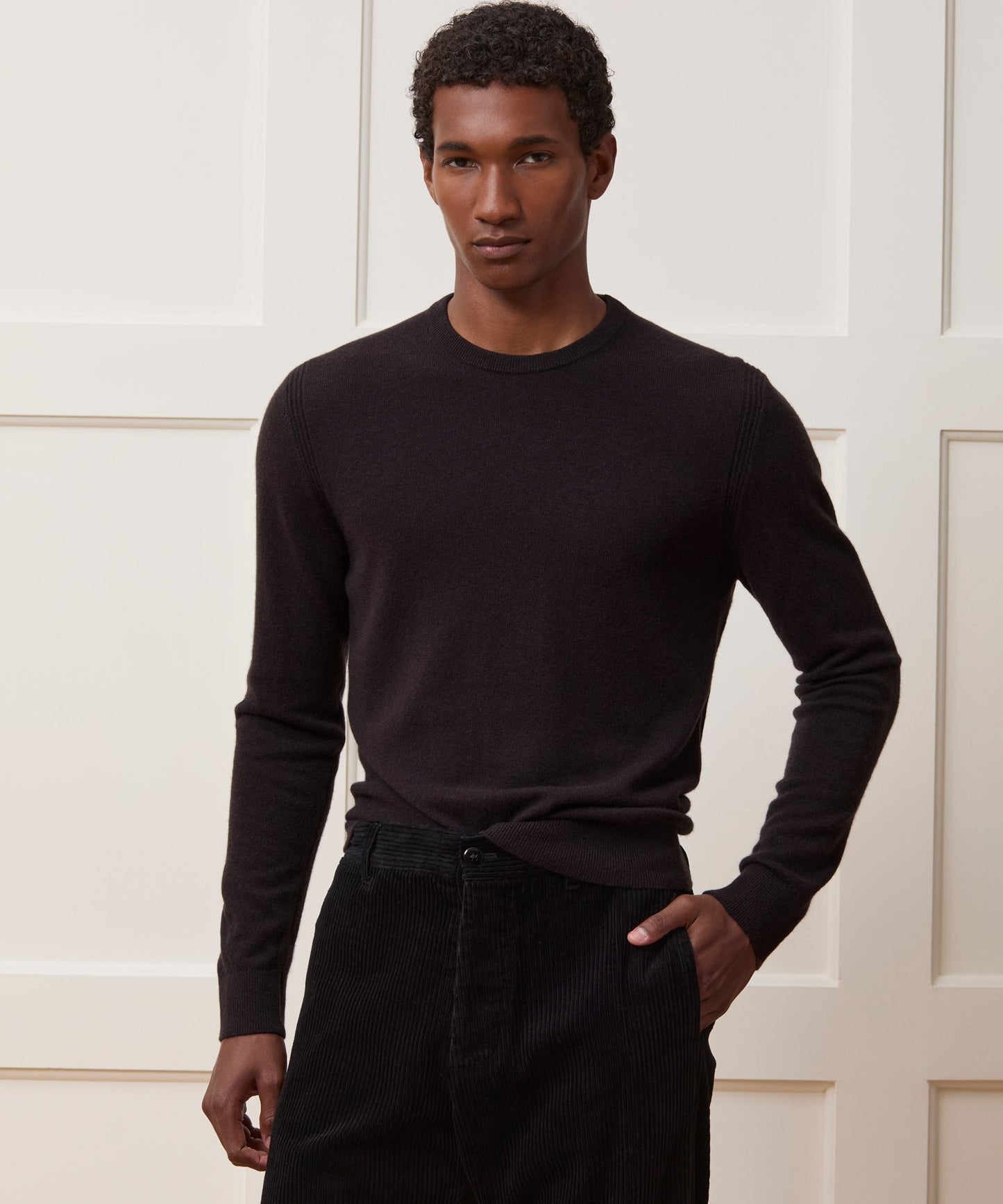 Todd Snyder Midweight Cashmere Crewneck in Espresso Bean Espresso Bean