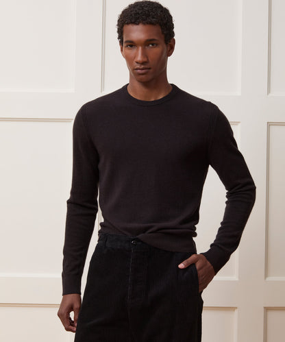 Todd Snyder Midweight Cashmere Crewneck in Espresso Bean Espresso Bean
