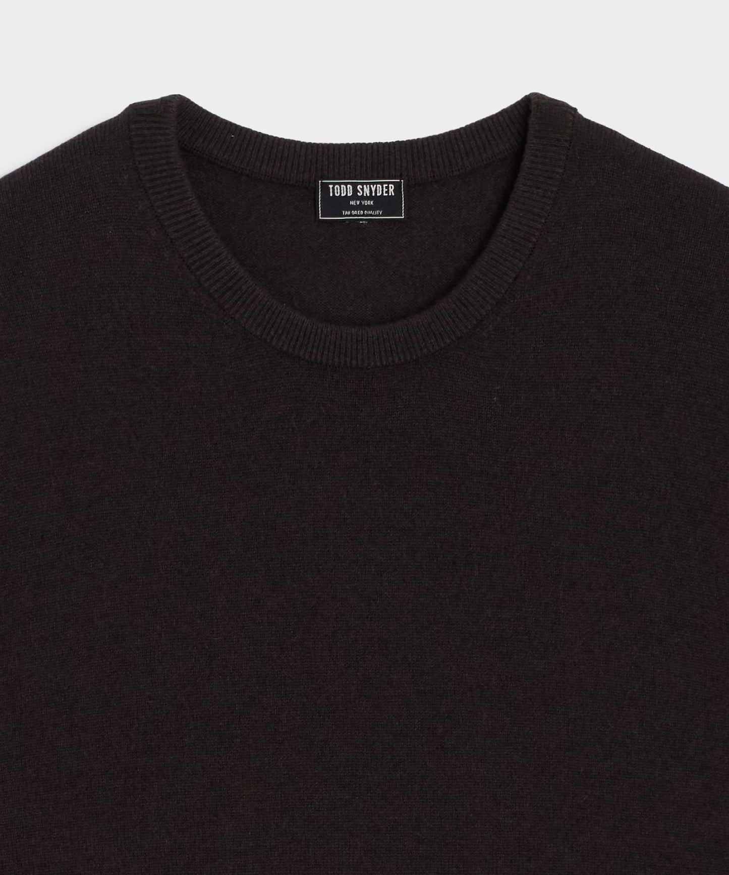 Todd Snyder Midweight Cashmere Crewneck in Espresso Bean Espresso Bean