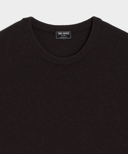 Todd Snyder Midweight Cashmere Crewneck in Espresso Bean Espresso Bean