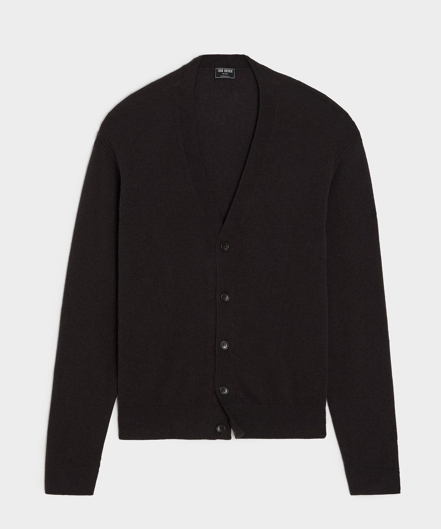 Todd Snyder Midweight Cashmere Cardigan in Espresso Bean Espresso Bean