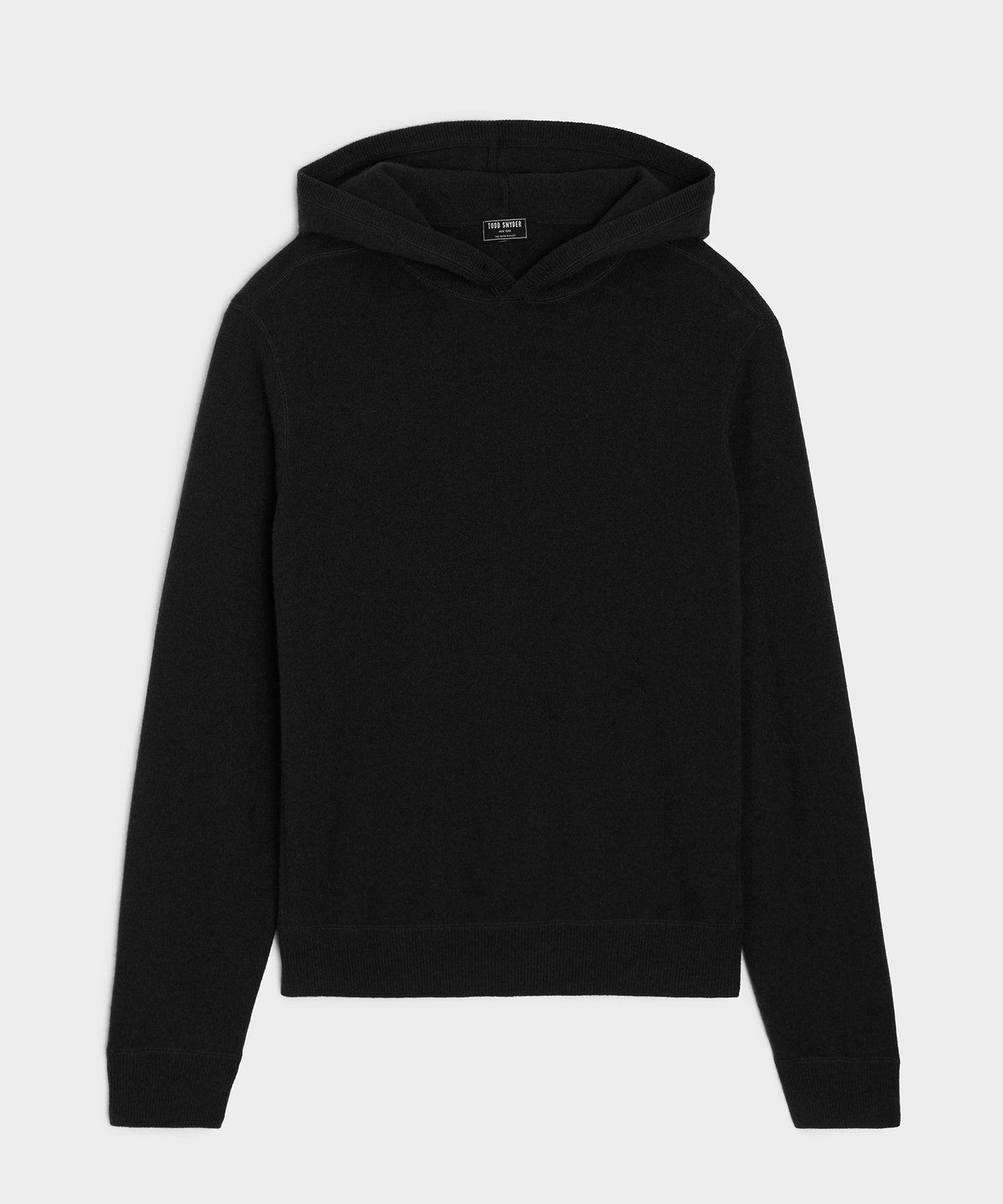 Todd Snyder Midweight Cashmere Hoodie in Black Black