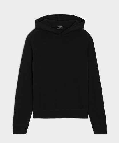 Todd Snyder Midweight Cashmere Hoodie in Black Black