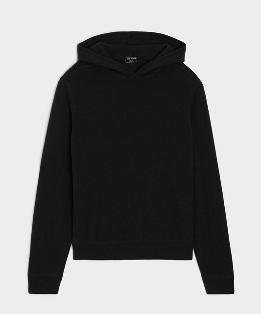 Todd Snyder Midweight Cashmere Hoodie in Black Black