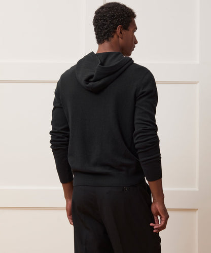 Todd Snyder Midweight Cashmere Hoodie in Black Black