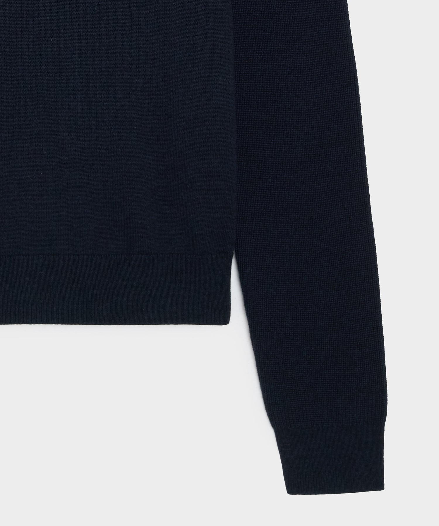 Todd Snyder Merino Quarter-Zip Sweater in Navy Navy