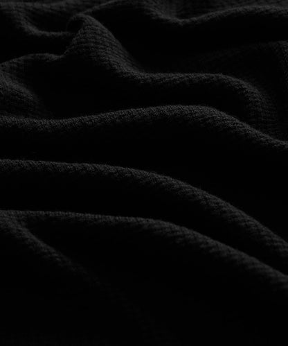 Todd Snyder Merino Waffle Crewneck in Black Black