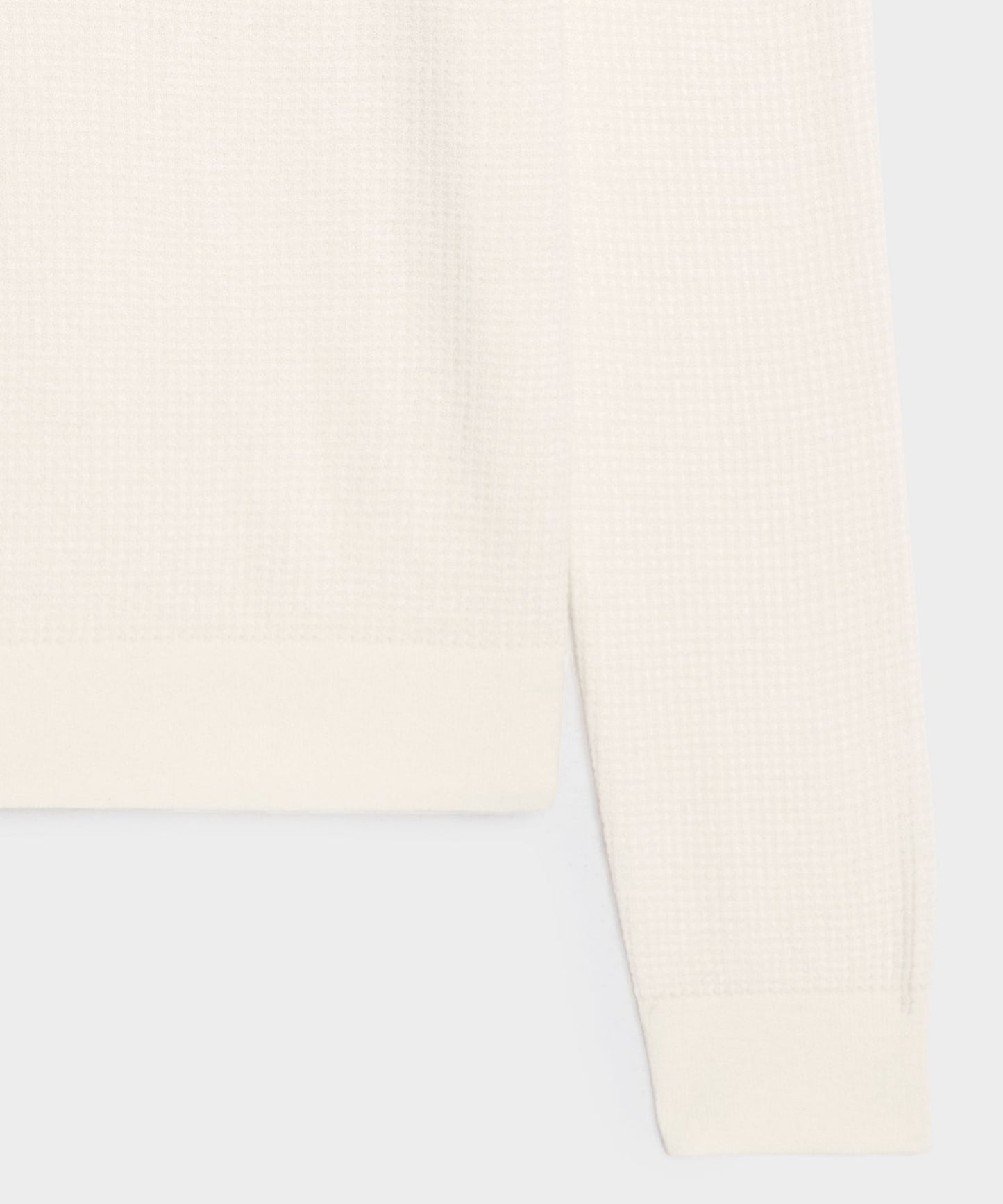 Todd Snyder Merino Waffle Crewneck in Bisque Bisque