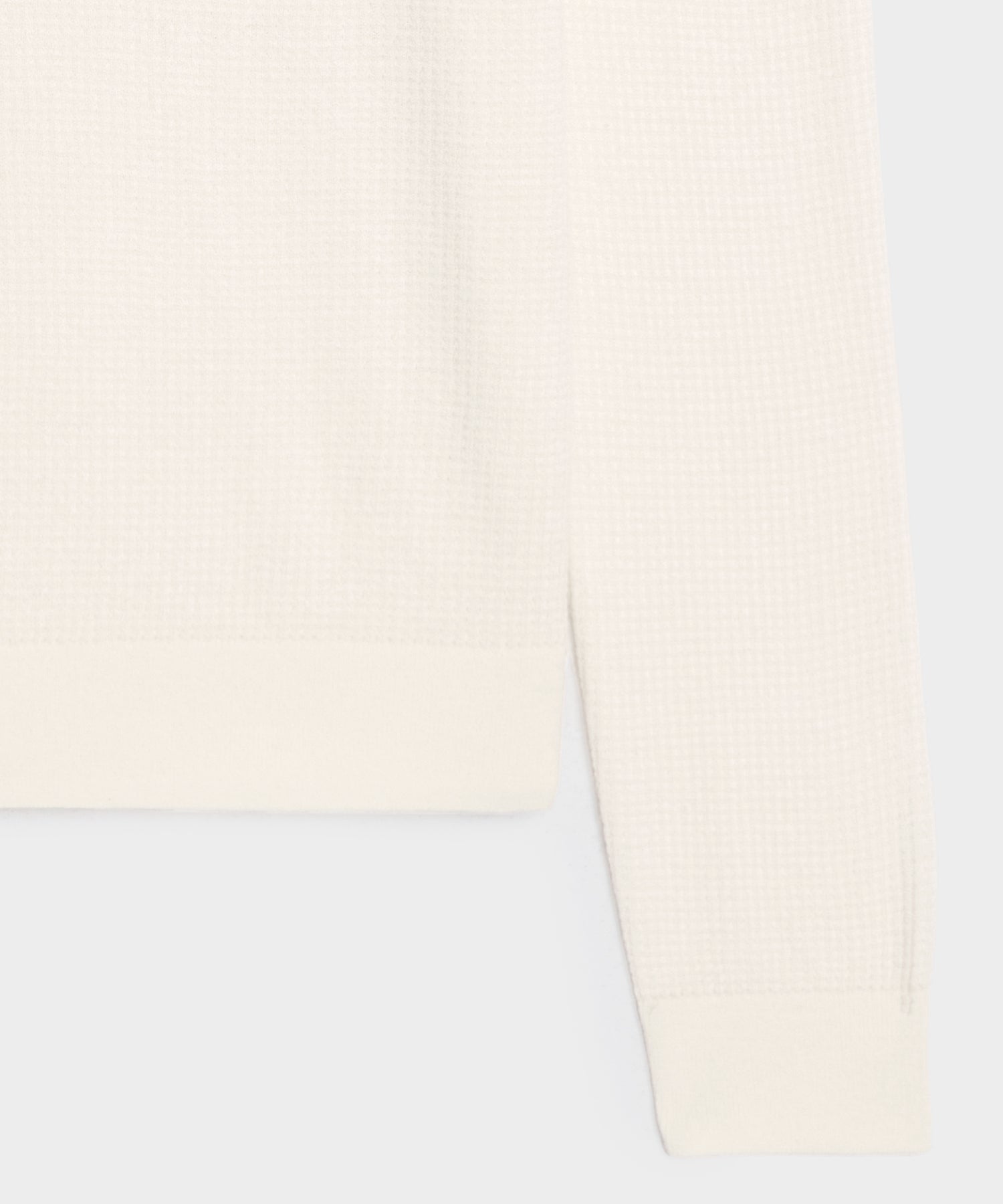Todd Snyder Merino Waffle Crewneck in Bisque Bisque