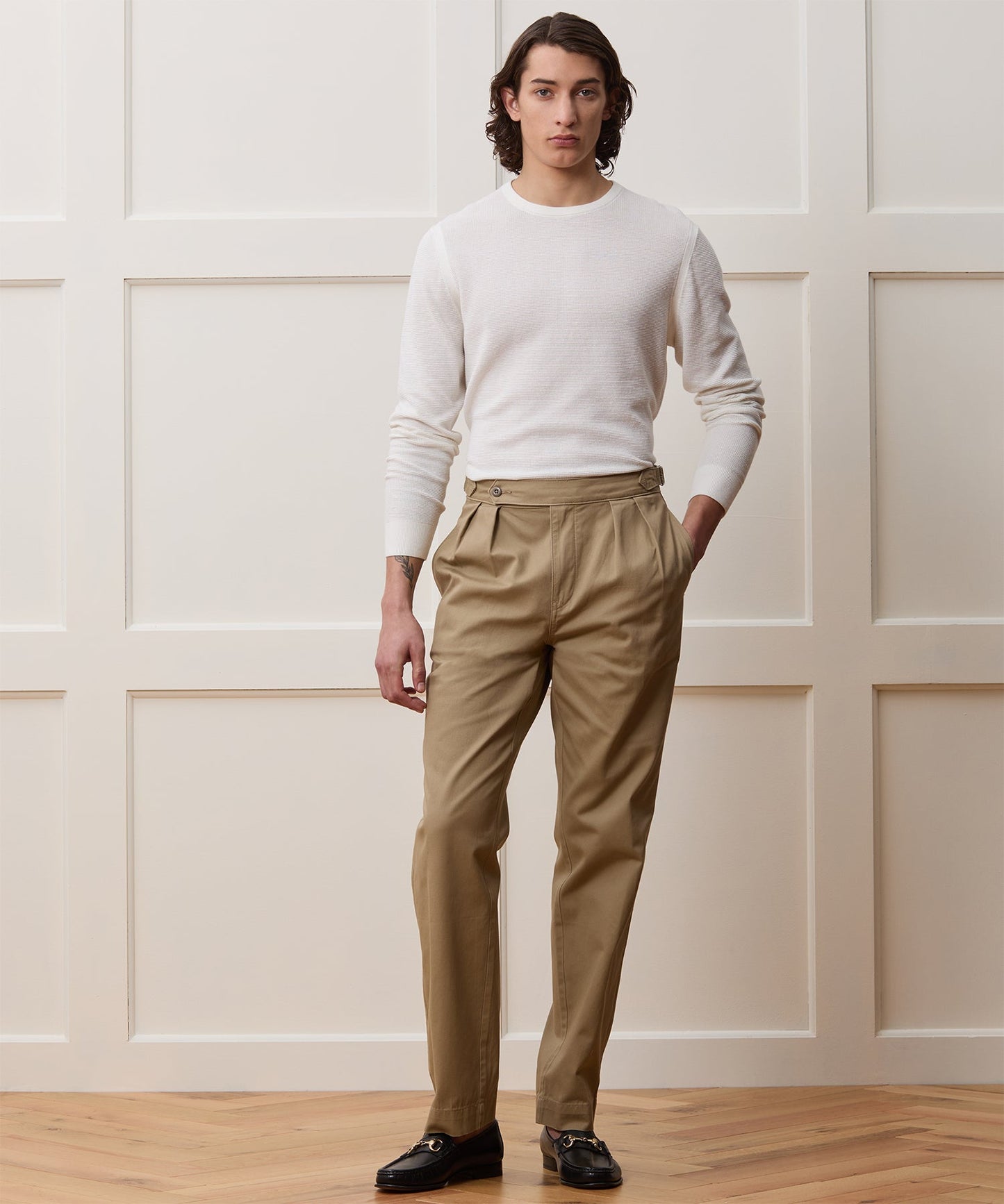 Todd Snyder Vista Crewneck Sweater in Bisque Bisque