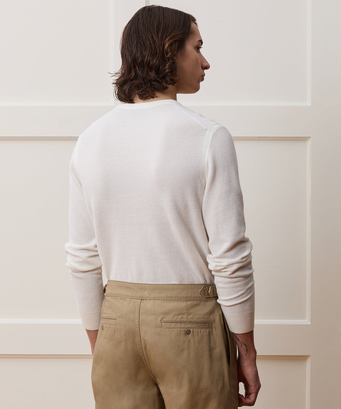 Todd Snyder Vista Crewneck Sweater in Bisque Bisque
