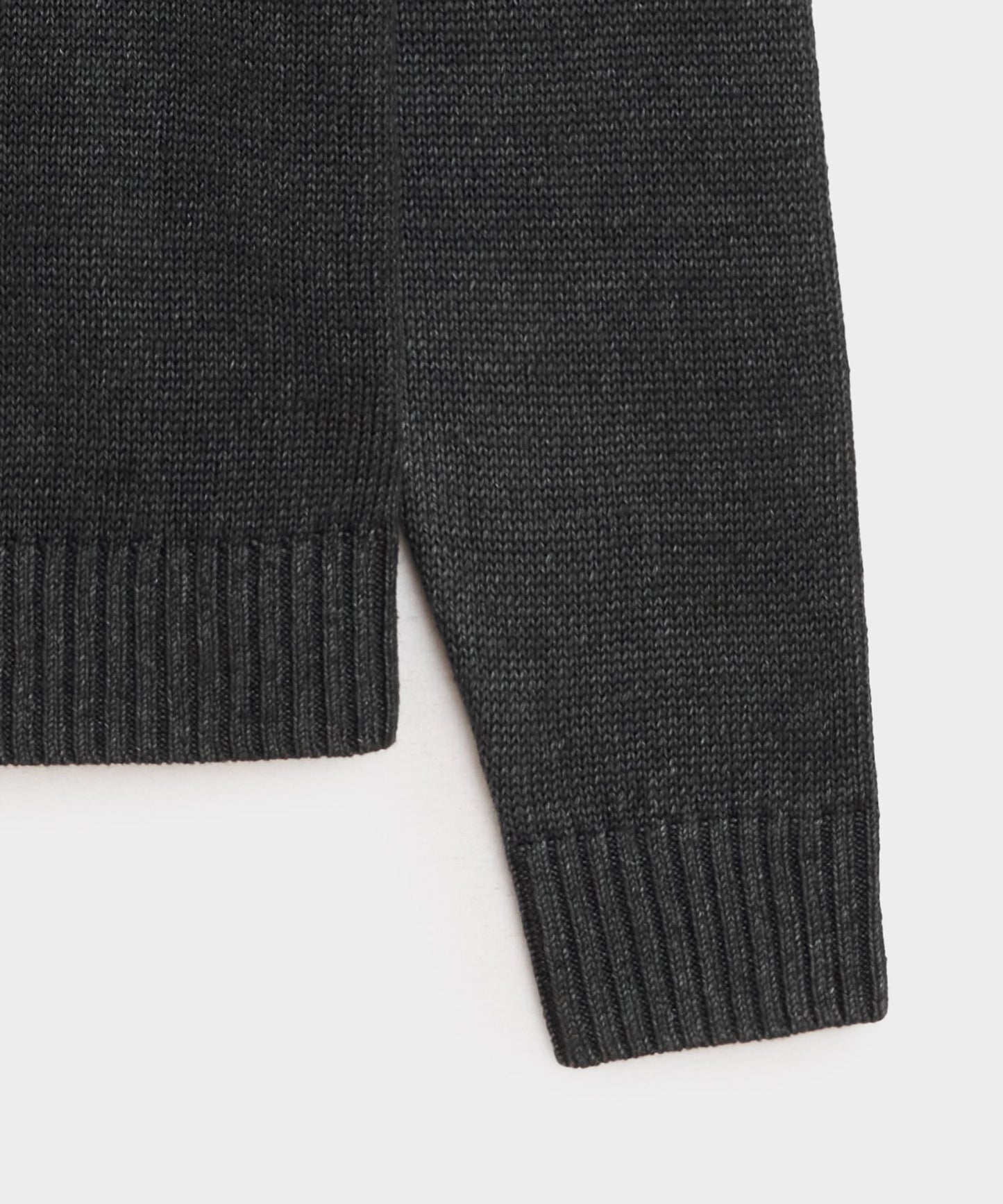Todd Snyder Linen Crewneck Sweater in Faded Black Faded Black