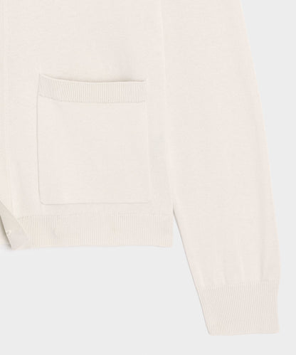 Todd Snyder Silk-Cotton Sweater Jacket in Bisque Bisque